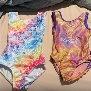 Colorful Geometric and Shimmering Leotards